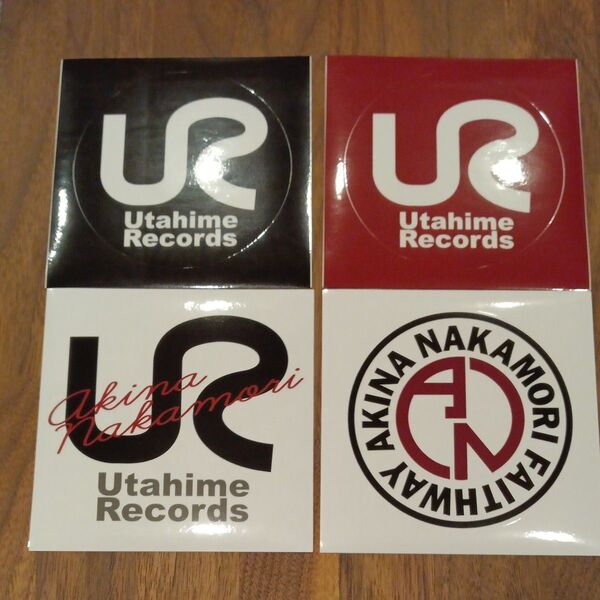 中森明菜Utahime Records ロゴステッカー 4枚セット