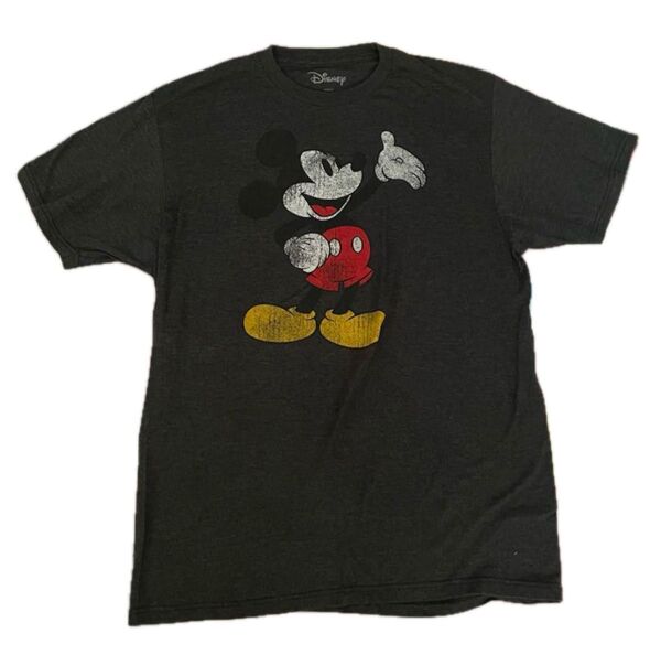 ミッキーマウス グレー tシャツ