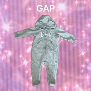 GAP クマ耳 グレー 全身カバーオール 70 キッズ ベビー