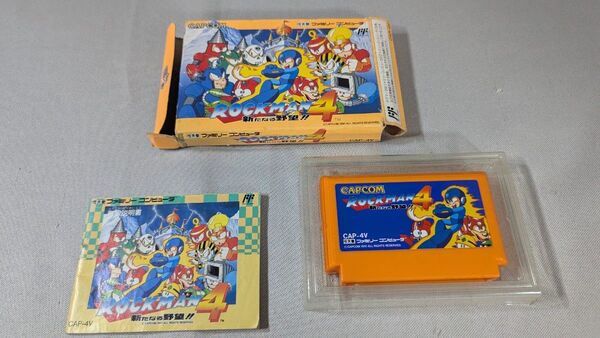 J04 起動確認済み ロックマン4 ファミコン 箱