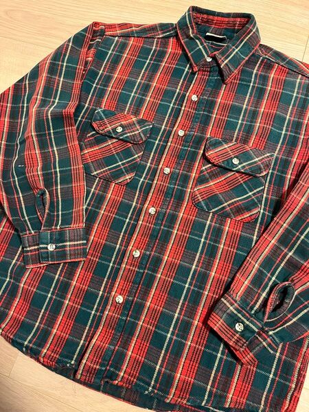 90s FIVE BROTHER ネルシャツ アメリカ製 L 古着 ビンテージ