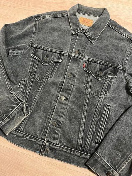 80s Levi’s 70506 0259 先染めブラック ハチマル 46R