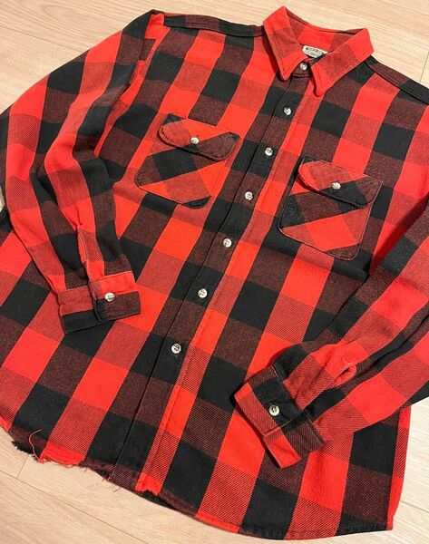 90s FIVE BROTHER ネルシャツ XL 古着 ビンテージ