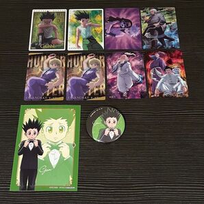 HUNTER×HUNTERまとめ売り(トレカ・ウエハース・ポストカード・缶バッジ)