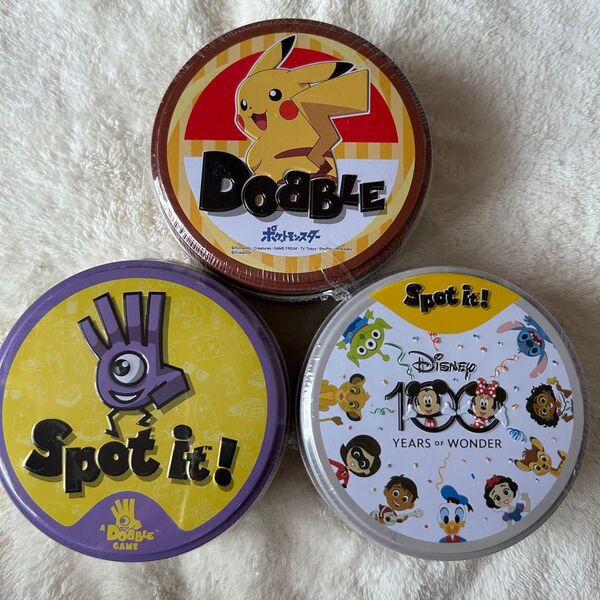 ドブル ポケモン スポットイット ディズニー 3個セット DOBBLE ポケットモンスター カードゲーム テーブルゲーム 室内遊び