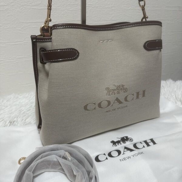 【未使用に近い】COACHハンドバッグ ショルダーバッグ CH190 2way コーチ 斜め掛け 肩掛け