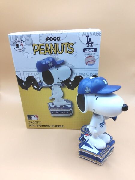 ピーナッツ×LAドジャース ボブルヘッド【150個限定品】スヌーピーコラボ