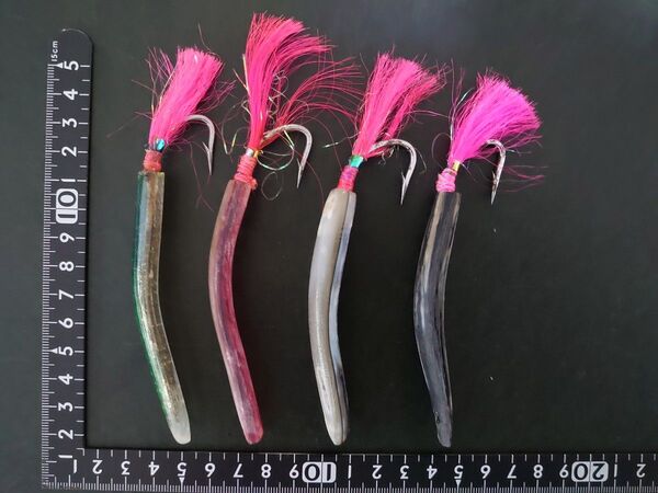 弓角 全長約11cm ② 4本セット トローリング 青物 トローリングヘッド