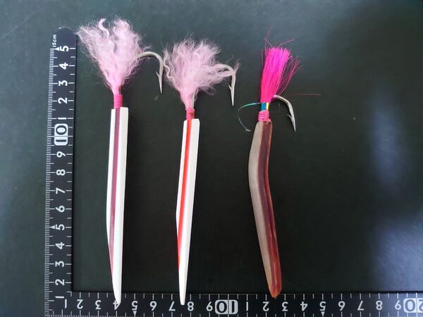 弓角 全長約11cm ③ 4本セット トローリング 青物 トローリングヘッド
