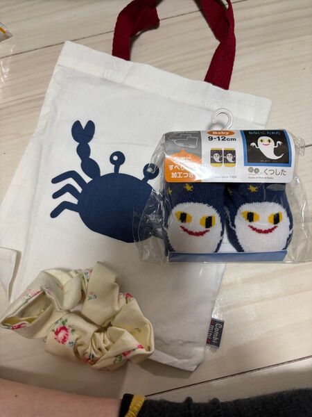 コンビニバック ねないこだれだ靴下 シュシュ アフタヌーン ベビー