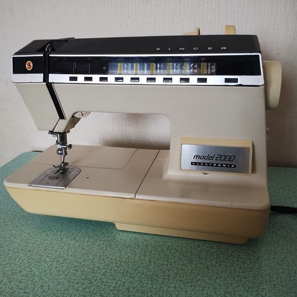70's アメリカ製 ビンテージ シンガーミシン model 2000 athena 2000 動作確認 試し縫い済み