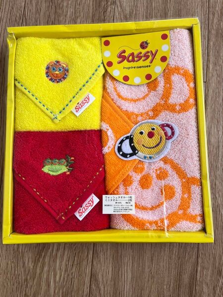 Sassy ミニタオル ウォッシュタオルセット 3枚セット