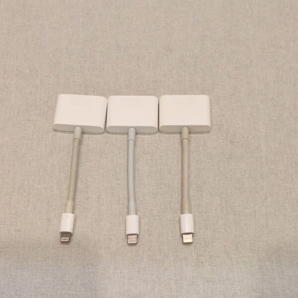 lightning iPhone HDMI変換ケーブル 3本セット
