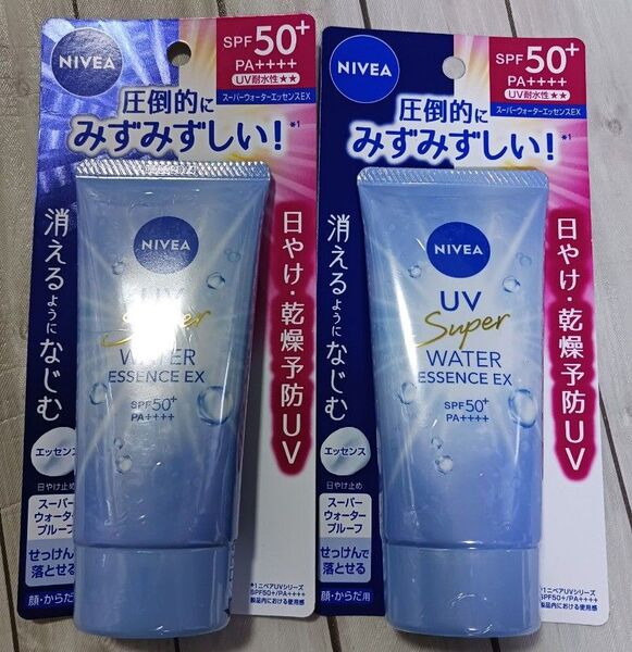 ニベアUV ウォーターエッセンスEX SPF50+ PA++++ 80g ×2