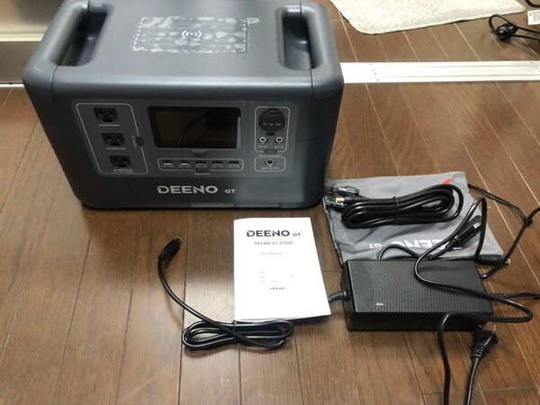 ジャンク品 ディーノDEENO ポータブル電源 GT X1500 容量 1036Wh(リン酸鉄リチウムイオン電池)