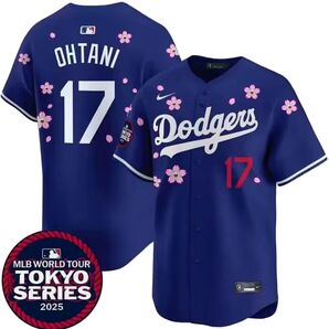 MLB 村上隆 TM/KK コラボ 東京シリーズ 開幕戦 ドジャース Tシャツ メンズ ブルー 青