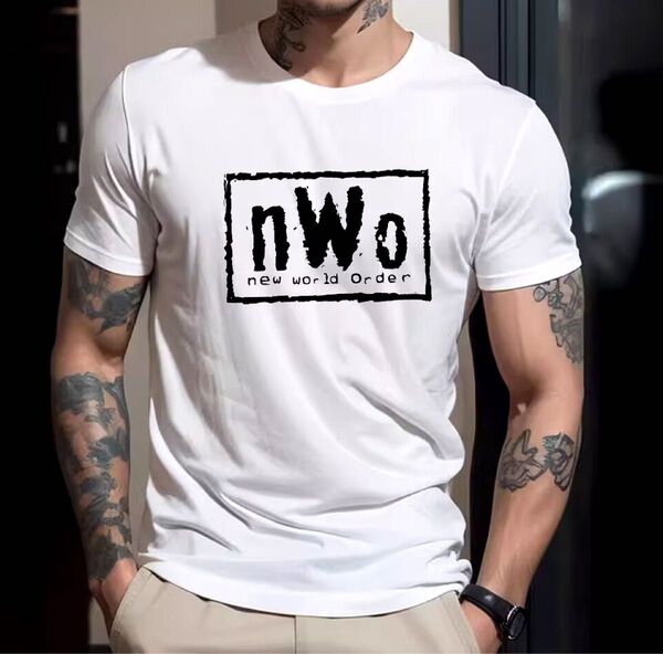 nWo プロレスTシャツ ホワイト