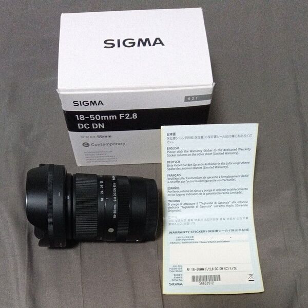 SIGMA18-50mm f2.8 dc dn ソニーEマウント用 中古品