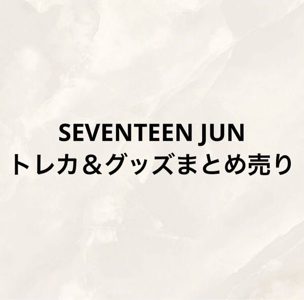 SEVENTEEN JUN ジュン 文俊 トレカ&グッズまとめ売り