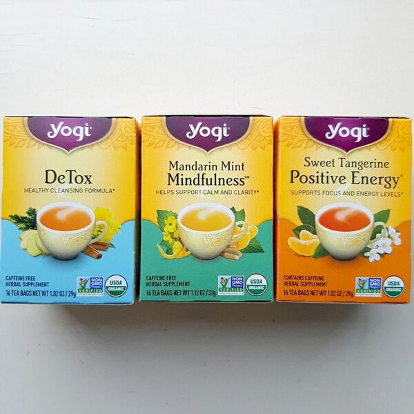 ☆★Yogi Tea 16袋×3箱 ヨギティー オーガニック ハーブティー SweetTangerine他