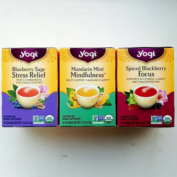 ☆★Yogi Tea 16袋×3箱 ヨギティー オーガニック ハーブティー BlueberrySage他