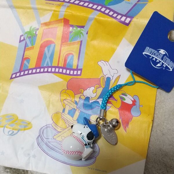USJ スヌーピー ストラップ キーホルダー ユニバーサルスタジオジャパン スヌーピーストラップ