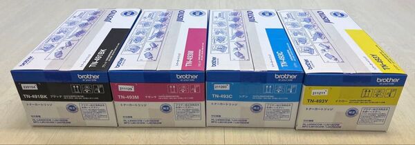 ブラザー工業 純正 TN-491BK/TN-493トナーカートリッジ 4色セット