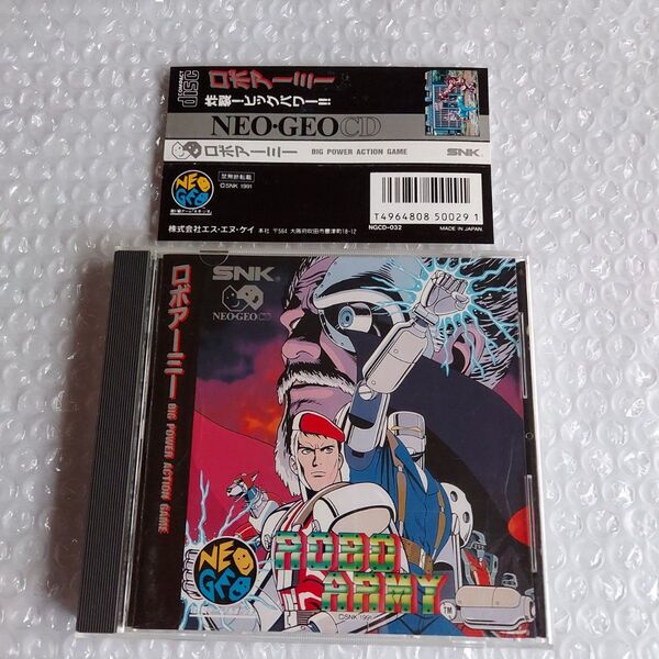 ネオジオCD ロボアーミー NEOGEO NG 帯付き