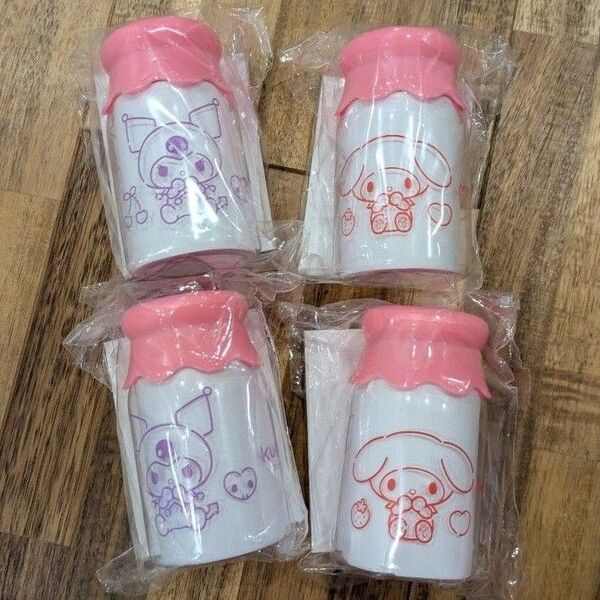 メロクロ マイメロディ クロミ 牛乳瓶風小物入れ