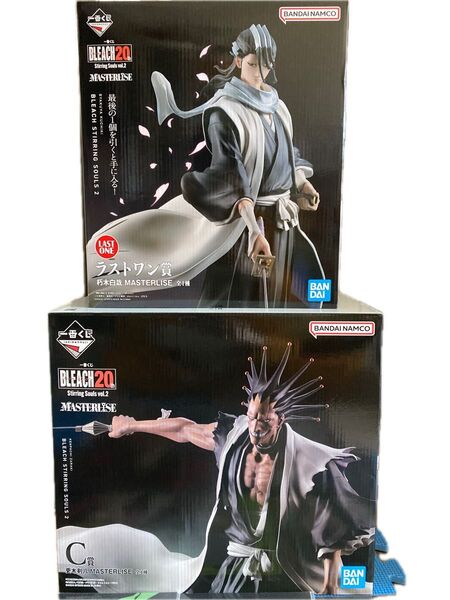 BLEACH 一番くじ 更木剣八 ラストワン 朽木白哉フィギュア 2点セット