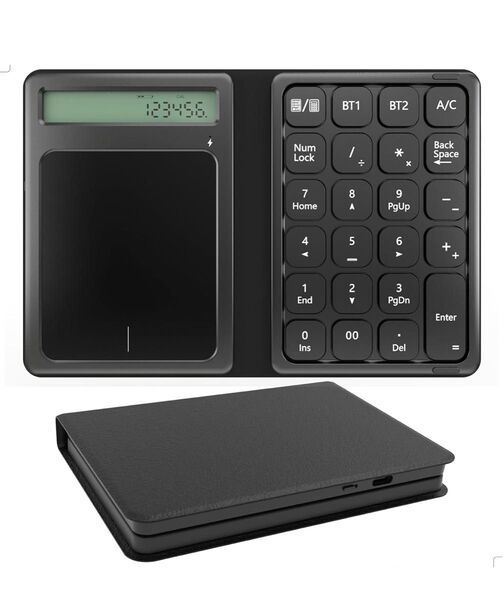 テンキー 電卓 タッチパッド 3in1 Bluetooth ワイヤレス 2台同時接続 Macテンキー パンタグラフ式