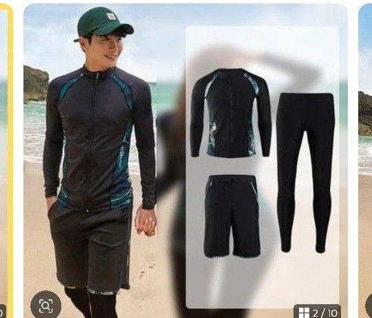 ラッシュガード メンズ 2XL 水着 短パン 868 レギンス 夏 アウトドア