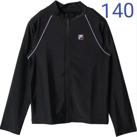 フィラ ラッシュガード スクール水着 フルジップ スタンドカラー キッズ FILA 140