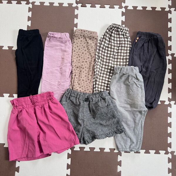 女の子服 120cm まとめ売り ショートパンツ レギンス 7部丈パンツ 7枚セット