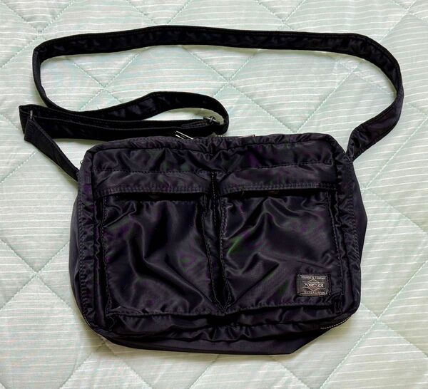 PORTER TANKER SHOULDER BAG(L) ポーター ショルダーバッグ 斜め掛け 二層 タンカー 黒 ブラック