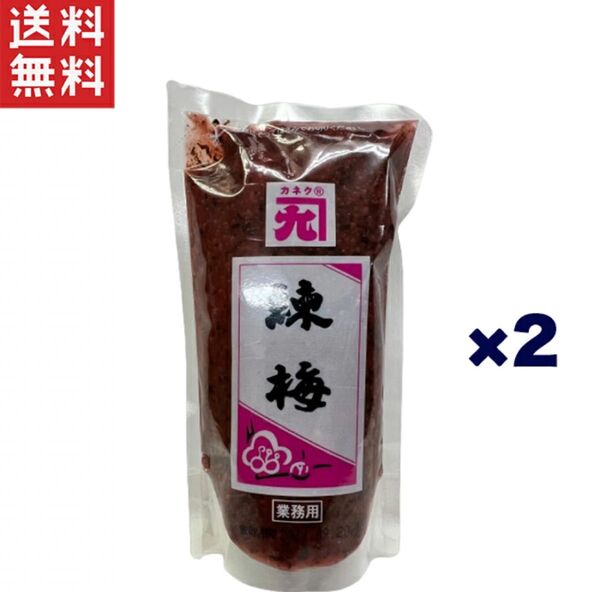 カネク 練り梅チューブ入り250g×2個セット
