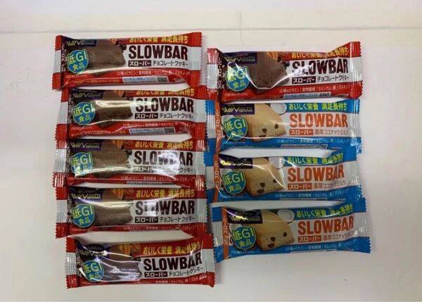 ブルボン スローバー ココナッツ3本 チョコレートクッキー6本 9個セット