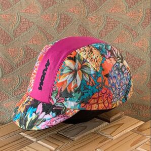 サイクリングキャップ サイクルキャップ ハンドメイド 派手 紫