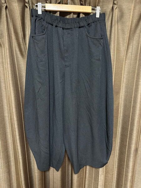 BLACK COMME des GARCONS バルーン パンツ ポリ ブラック コムデギャルソン