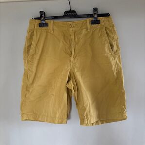 ユニクロ イエロー ショートパンツ ポケット付き