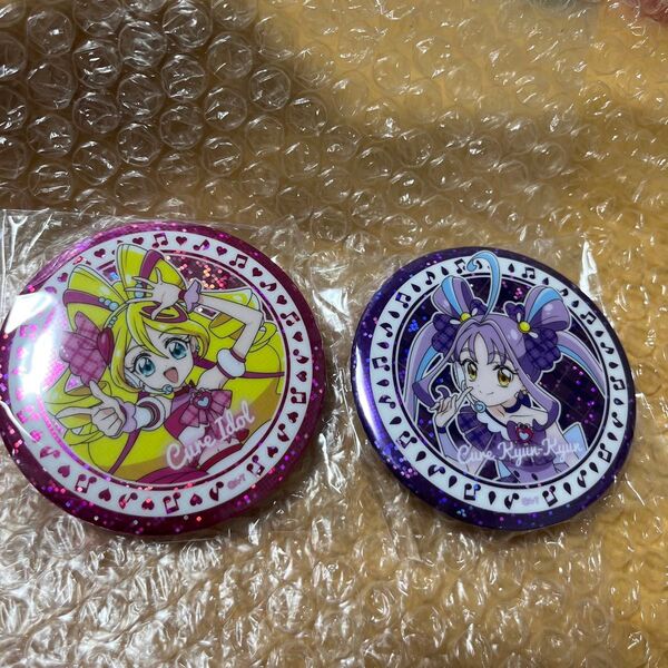 缶バッジ ホログラム缶バッジ プリキュア キミプリ アイドル キュンキュン