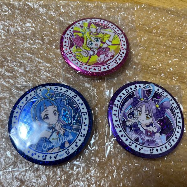 缶バッジ キミとアイドルプリキュア キミプリ ホログラム缶バッジ キュンキュン アイドル ウインク