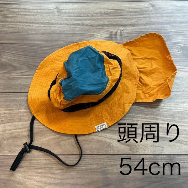 BREEZE キッズ アウトドアハット 頭周り54cm キャメル