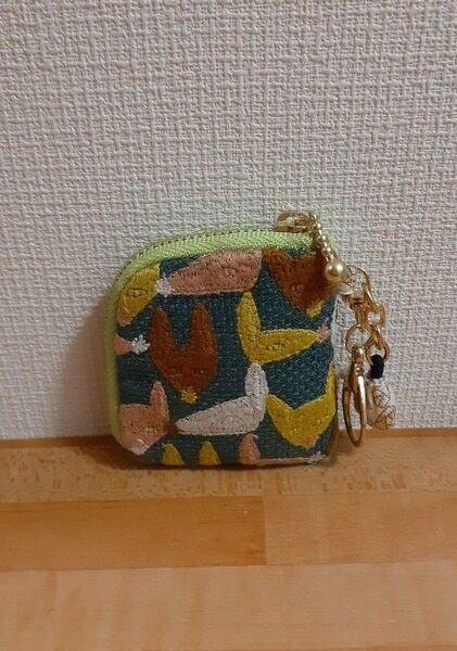 ミナペルホネンポーチミニミニL字ハンドメイド ハギレ*repo両面