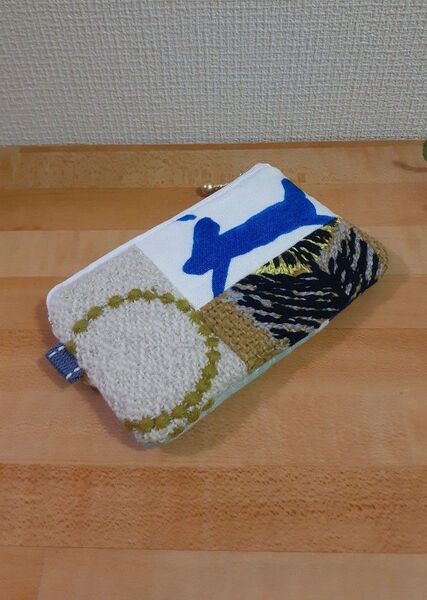 ミナペルホネンポーチミニ ハンドメイド ハギレ*カード/小物入れ