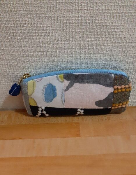 ミナペルホネンポーチ*スリム ハンドメイド★小物入れ ハギレ
