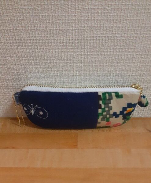 ミナペルホネンポーチミニ ハンドメイド ハギレ★小物入れ