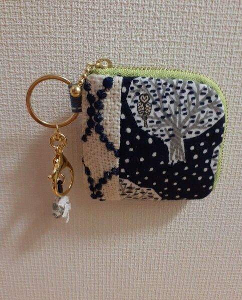 ミナペルホネンポーチミニL字 ハンドメイド ハギレ*pollot