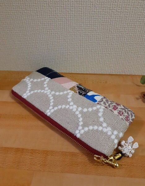 ミナペルホネンポーチハンドメイドメガネ/ペンケース*ハギレ
