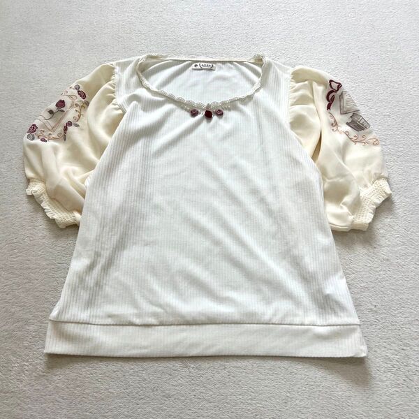 axes femme アクシーズファム 半袖ブラウス トップス Mサイズ